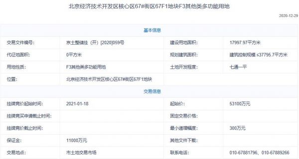 北京21.47亿元挂牌3宗多功能用地-中国网地产