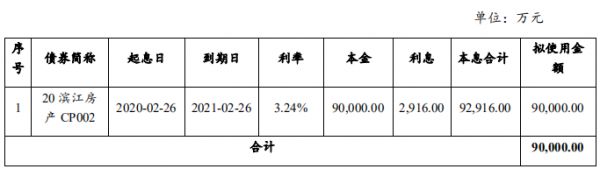 滨江集团：拟发行9亿元短期融资券 用于归还存续期债务融资工具-中国网地产