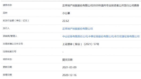 正榮地產(chǎn)22.62億元小公募公司債券在上交所提交注冊-中國網(wǎng)地產(chǎn)