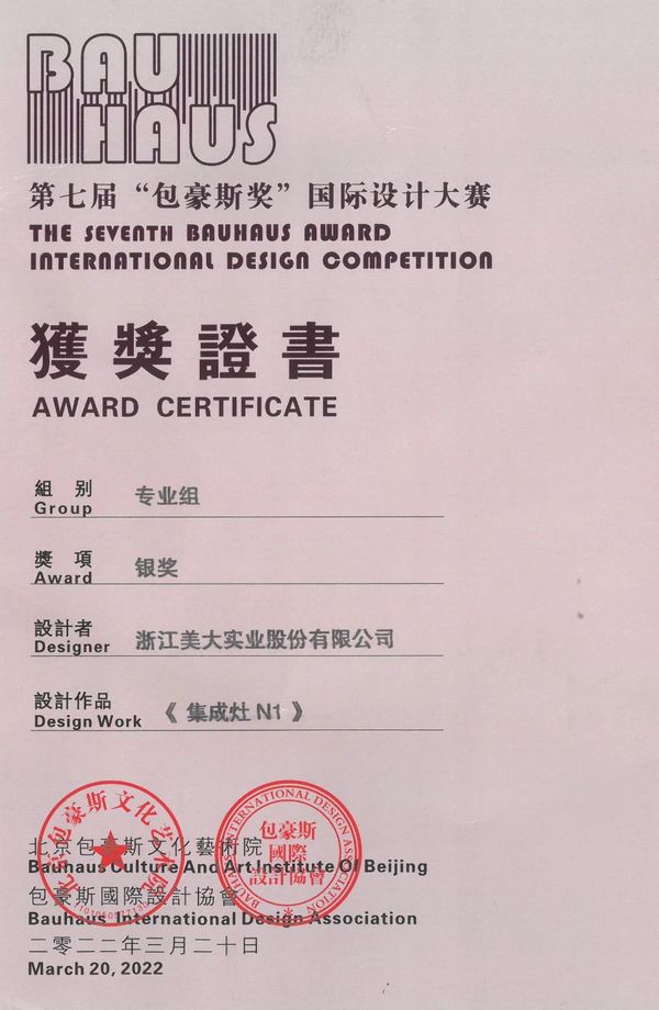 SUCCESSFUL DESIGN AWARD成功设计大奖