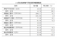 青海统计局:1-3月全省房地产开发投资和销售情况