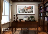 书房装饰挂花鸟画 紧跟家居装饰潮流