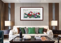 四款沙发背景墙花鸟画精选,每一幅都很喜欢