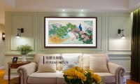 居家应该挂什么画,一幅花鸟画让家中环境更惬意