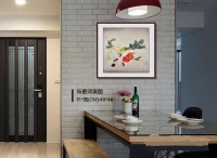 餐厅挂什么字画更好 一幅花鸟打造家居独特之美