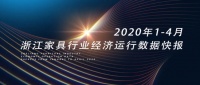 2020年1-4月浙江家具行业经济运行数据快报