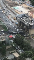 武汉长江中心项目工地事故致2人受伤,项目方:正配合处理