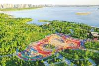 太原夏日&ldquo;海岸线&rdquo;风光旖旎 成为人们消夏乘凉好去处