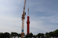 金山橘园工业园区项目A钢结构工程顺利开吊