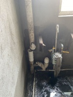 还建房下水道堵塞污水漫流