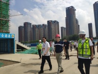 市领导视察重点项目建设工作,港中旅&middot;海泉湾学校项目封顶在即