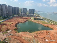 总占地180亩的九龙湖滨水公园,前期开工!