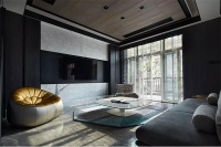 黑白灰别墅装修,使空间像一首冷峻而炙热的诗