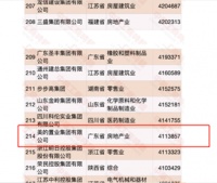 美的置业荣膺2020中国民营企业500强第214位 排名大幅提升68名