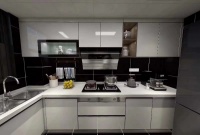 经过抛光处理不锈钢橱柜的台面优点