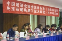 《轻集料连锁免抹灰砌块施工技术规程》团体标准研讨会在杭召开