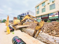 靖圆片区农村污水处理设施主管工程建设已过半