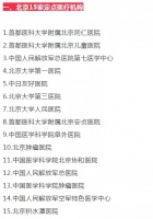 30家京津冀互认定点医院名单发布