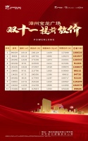 漳州宝龙广场丨双十一11套特惠房 提前放价