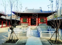 狄仁杰文化公园建起两大仿唐建筑群 近期将对外开放