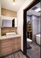 卫生间该如何去做干湿分离?把洗手台给移到门外吧