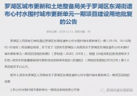 京基再造罗湖新地标!布心村水围村首期动工在即