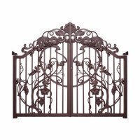 以藤蔓为视觉元素的铝艺庭院门,雅致华贵【卫朗铝艺】