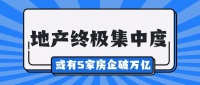 地产终极集中度,或有5家房企破万亿