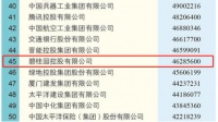 2021年中国企业500强名单：碧桂园排名45位