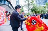 舞狮献瑞，福兆新年 深圳前海世茂大厦举办2022年新春开门仪式