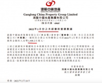 港龙中国地产1月份销售额同比下降55.4% 去年销售目标达成率约87.1%
