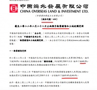 中海前2月销售额同比下跌54% 单月环比减少26.7%