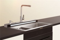 厨房装修必备神器，金帝S900C2超声波集成水槽