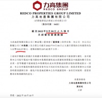 力高地产前9月合约销售同比下跌34.39% 单月同比增长14.2%