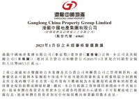 港龙中国地产1月合同销售8.03亿元