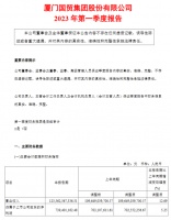 厦门国贸：一季度营业收入1235.63亿元，同比上升12.69%