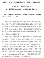 荣盛发展：正积极推进收购新能源动力电池公司，公司股票继续停牌