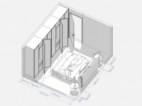 床尾一排衣柜设计,装修锦囊分享注意事项