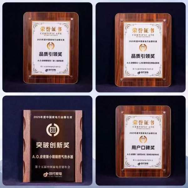实力加冕 | A.0.史密斯揽获2025家电磐石奖多项殊荣,以硬核科技定义行业新高度!