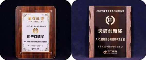实力加冕 | A.0.史密斯揽获2025家电磐石奖多项殊荣,以硬核科技定义行业新高度!
